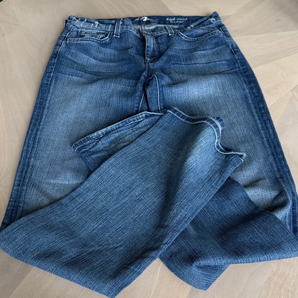 7 For All Mankind High Waist Bootcut Jeans